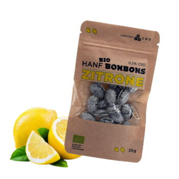 CBD Hanfbonbons Bio Zitrone