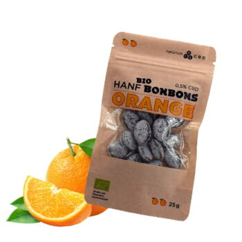 CBD Hanfbonbons Bio Orange
