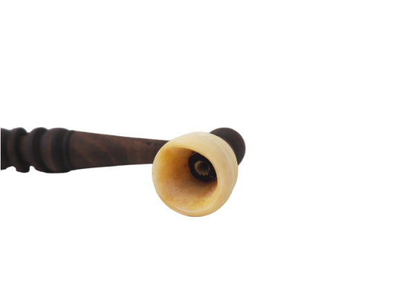 Marokkanische Hash Pfeife – handgefertigte Sebsi – 18cm Kopf Vorne 6
